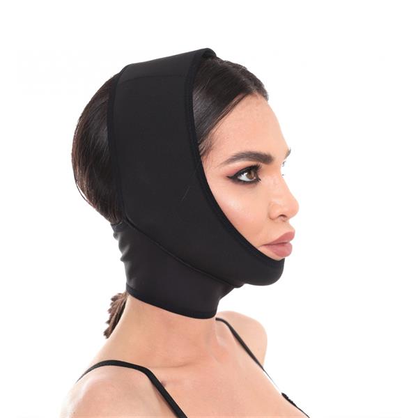 MAAM Gesichtsmaske, mittlere Halslänge, 2XL, schwarz